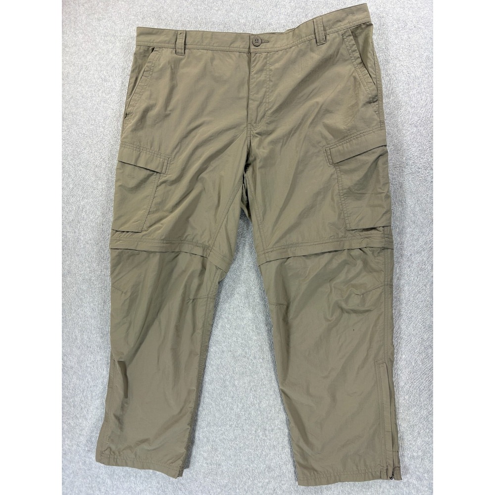 REI Relaxed Fit Cargo Convertible Hiking Pants (Men's 42x30) Tan